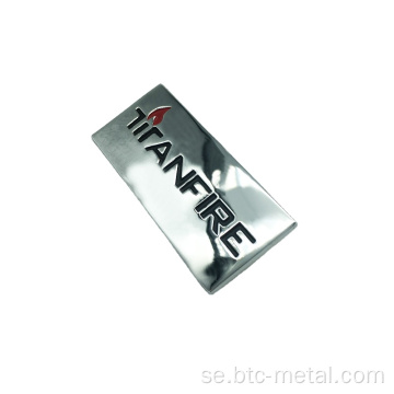 Zincetikettmöbler Brand Metal Logo Namnplatta